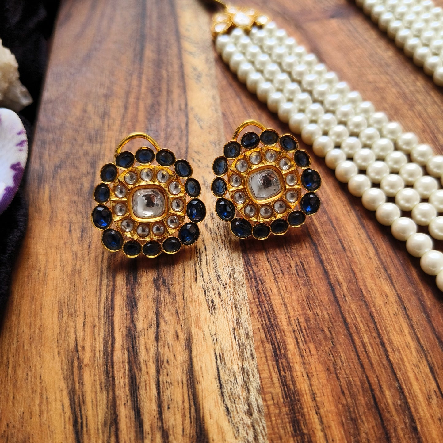 Royal Pearl Kundan Layered Necklace Set